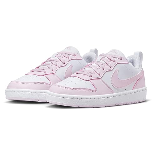 NIKE Court Borough Low RECRAFT (GS) Sneaker, White/PINK Foam, 40 EU von Nike