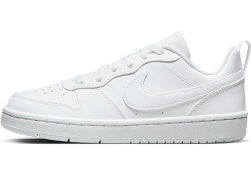 NIKE Court Borough Low RECRAFT (GS) Sneaker, White/White-White, 38.5 EU von Nike