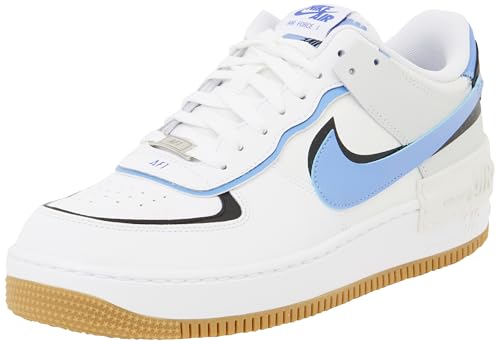 NIKE Damen Air Force 1 Shadow Sneaker, White Royal Pulse Black Photon Dust, 44.5 EU NIKE Damen Air Force 1 Shadow Sneaker, White Royal Pulse Black Photon Dust, 44.5 EU von Nike
