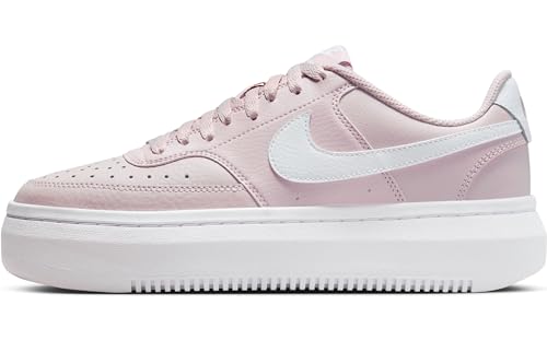 NIKE Damen Court Vision Alta Sneaker, Hellrosa Weiß, 41 EU von NIKE