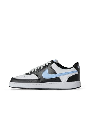 NIKE Damen Court Vision Low Next Nature Sneaker, Black/Aluminum-White, 38 EU von NIKE