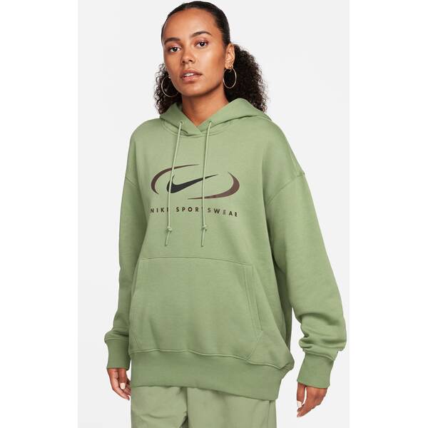 NIKE Damen Kapuzensweat W NSW FLC OS PO HDY SWSH von Nike