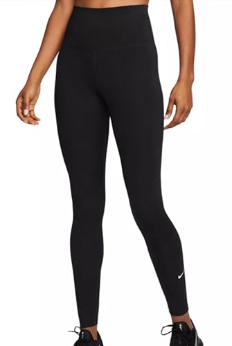 NIKE Damen One Dri Fit Mv Shne Mr Kompressionshose, schwarz/weiß, M NIKE Damen One Dri Fit Mv Shne Mr Kompressionshose, schwarz/weiß, M von Nike