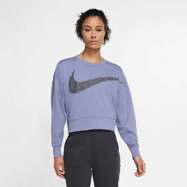 NIKE Damen Sweatshirt "Nike Dri-FIT Get Fit  Womens Fleece Sparkle Training Top" von Nike