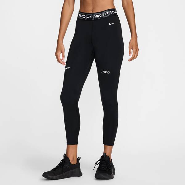 NIKE Damen Tight Pro Mid-Rise 7/8 Graphic von Nike