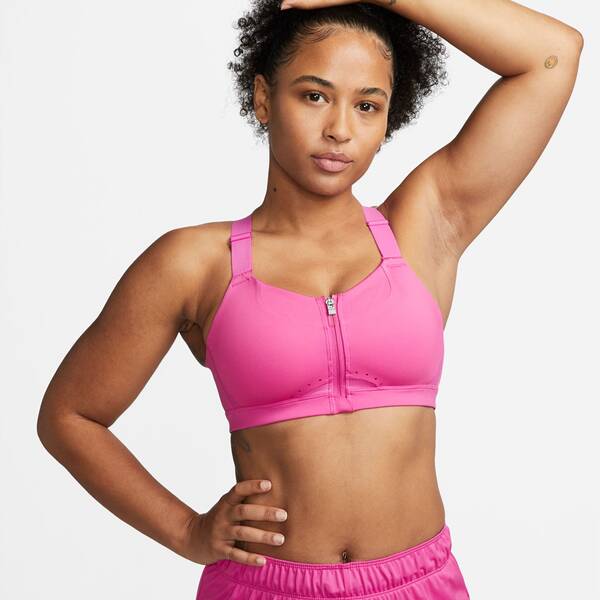 NIKE Damen Top W NK DF ALPHA ZIP-FRONT BRA von Nike