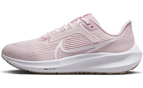 NIKE Damen W AIR Zoom Pegasus 40 Sneaker, Pearl PINK/White-PINK Foam-Hemp, 38.5 EU von Nike