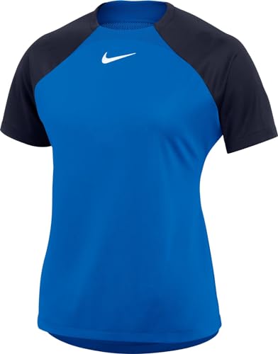 NIKE Damen W NK DF ACDPR SS TOP K T-Shirt, Royal Blue/Obsidian/White, XS von Nike