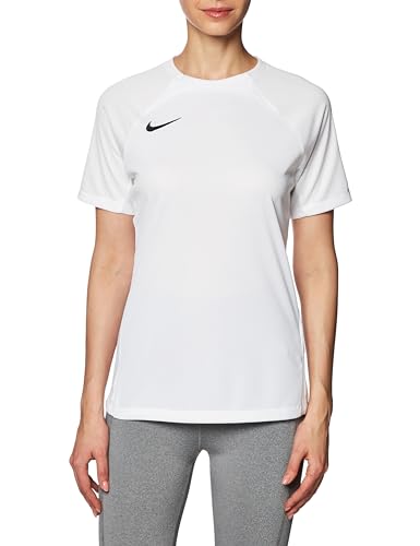 NIKE Damen W NK DF STRKE III JSY SS T-Shirt, White/White/White/Black, M von Nike