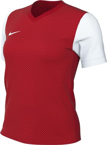 NIKE Damen W NK DF Tiempo PREM II JSY SS T-Shirt, rot-weiß, XL von Nike