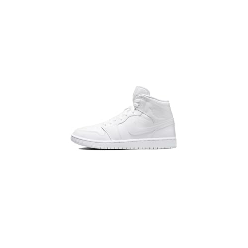 NIKE Damen WMNS AIR Jordan 1 MID Sneaker, White/White-White, 44 EU von Nike