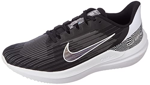 NIKE Damen WMNS AIR Winflo 9 PRM Sneaker, Schwarz-Weiss, 37.5 EU von Nike