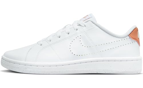 NIKE Damen WMNS Court Royale 2 NN Sneaker, White/White-Amber Brown-Guava Ice, 42.5 EU von Nike