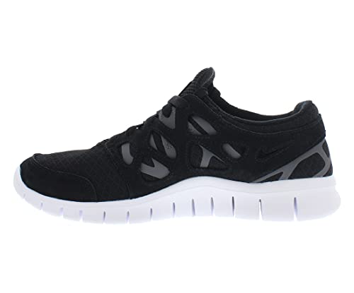 NIKE Herren Free Run 2 Schuh, Schwarz Dunkelgrau Weiß, 44 EU von Nike