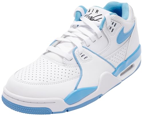 NIKE Herren AIR Flight '89 Low Sneaker, White University Blue Black, 45.5 EU von Nike