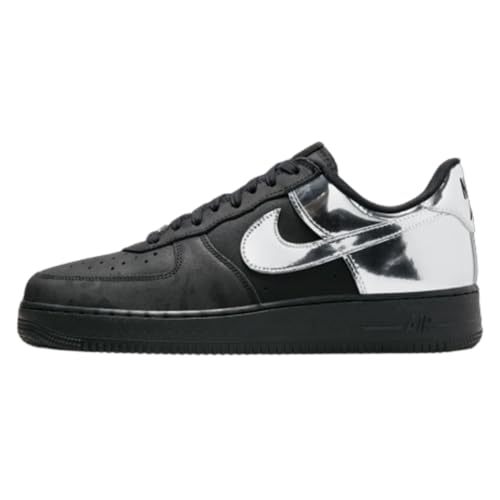 NIKE Herren Air Force 1 Low Retro Sneaker, Black Chrome Black, 35.5 EU von Nike
