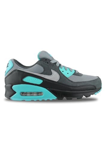 NIKE Herren Air Max 90 Sneaker, Cool Grey Wolf Grey Dusty Kaktus Black, 42 EU von NIKE