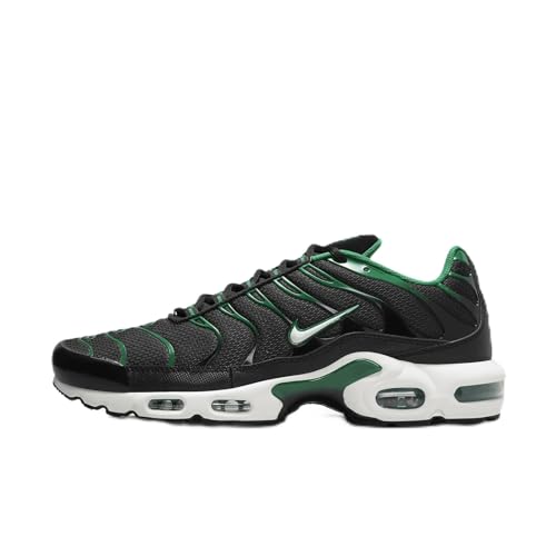 NIKE Herren Air Max Plus Sneaker, Black White Malachite Gum Light Brown, 46 EU von Nike