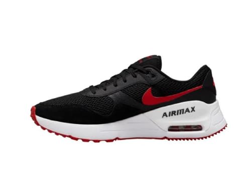 NIKE Herren Air Max SYSTM Sneaker, Rot-weiß schwarz/Universität, 42.5 EU von Nike