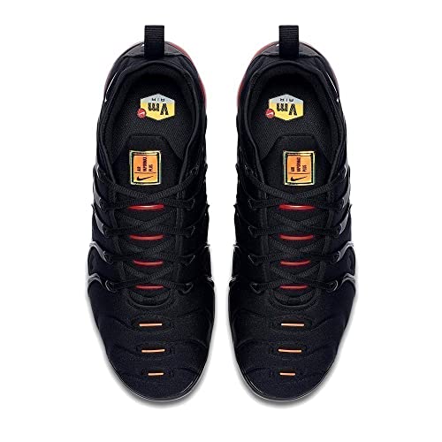 NIKE Herren Air Vapormax Plus Sneaker, Black Lt Smoke Grey Magma Orange, 44.5 EU von Nike
