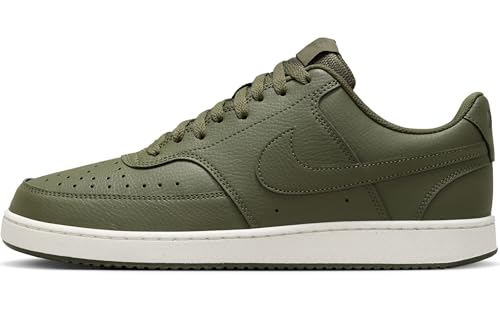 NIKE Herren Court Vision Low Next Nature Sneaker, Cargo Khaki/Cargo Khaki-Sail, 44 EU von Nike