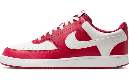 NIKE Herren Court Vision Low Sneaker, Gym Red/Summit White, 48.5 EU von NIKE