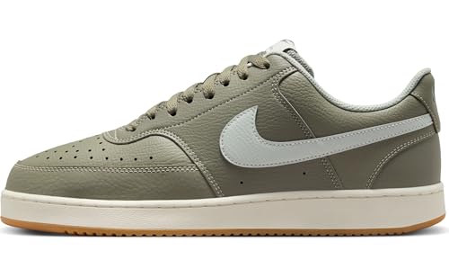 NIKE Herren Court Vision Low Sneaker, Light Army/Light Silver/Sail, 38.5 EU von NIKE