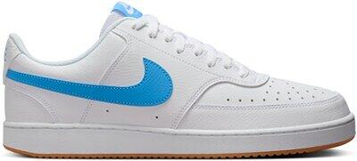 NIKE Herren Freizeitschuhe Court Vision Low WHITE/UNIVERSITY BLUE-GUM YELLOW - Gr. - 47.5 von Nike