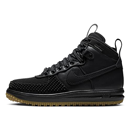 NIKE Herren Lunar Force 1 Duckboot Basketballschuhe, Schwarz/Silber/Grau (Black Black Mtllc Slvr Anthrct), 42 EU von Nike