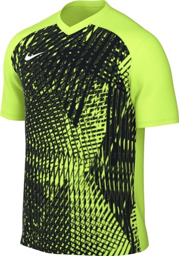 NIKE Herren M NK DF PRCSN VI JSY SS T-Shirt, Volt/Black/White, 2XL von Nike