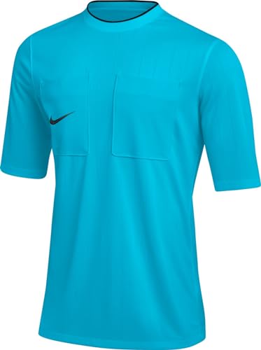 NIKE Herren M NK DF REF II JSY SS 22 T-Shirt, Chlorine Blue/Black, M von Nike