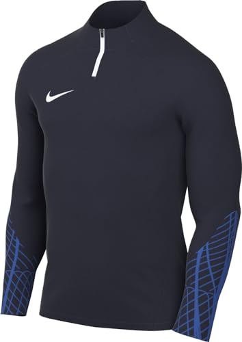 NIKE Herren M NK DF STRK23 DRIL TOP T-Shirt, Obsidian/Obsidian/Royal Blue/White, XS von Nike