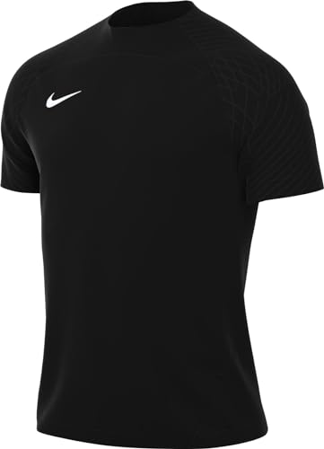 NIKE Herren M NK DF STRKE III JSY SS T-Shirt, Black/Black/Black/White, 2XL von Nike