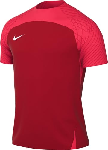 NIKE Herren M NK DF STRKE III JSY SS T-Shirt, University Red/Bright Crimson/White, M von Nike