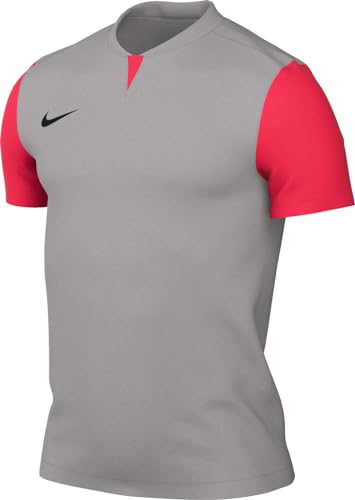 NIKE Herren M NK DF Trophy V JSY SS T-Shirt, Pewter Grey/Bright Crimson/Black, 3XL von Nike