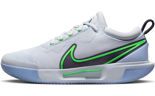 NIKE Herren M Zoom Court Pro Cly Niedrig, Grau/Grün (Football Grey Green Strike Gridiron), 45.5 EU von Nike