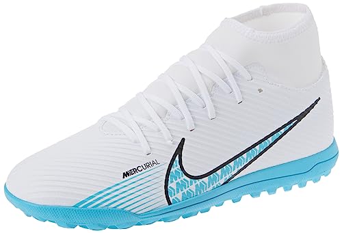 Nike Herren Mercurial Superfly 9 Club Tf Sneaker, Weiß Baltischblau Rosa Explosion, 40.5 EU von Nike