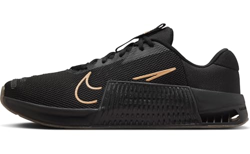 NIKE Herren Metcon 9 Men s Workout Sh Sneaker, Black/Sesame-Gum Light Brown-A, 42.5 EU von NIKE