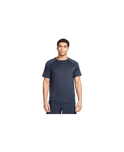 NIKE Herren Nk Df Ready Ss T-Shirt, Blau, XXL von NIKE