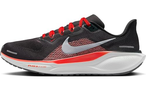 NIKE Herren Pegasus 41 Sneaker, Dk Smoke Grey/Pure Platinum-Lt Crimson, 42 EU von Nike