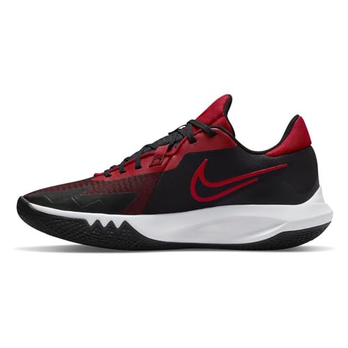 NIKE Herren Precision 6 Sneaker, Schwarz/Universität rot-gy rot, 44.5 EU von Nike