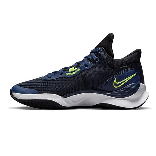 NIKE Herren Renew Elevate 3 Sneaker, Schwarz/Volt-Mittzehn Navy-White, 40 EU von Nike