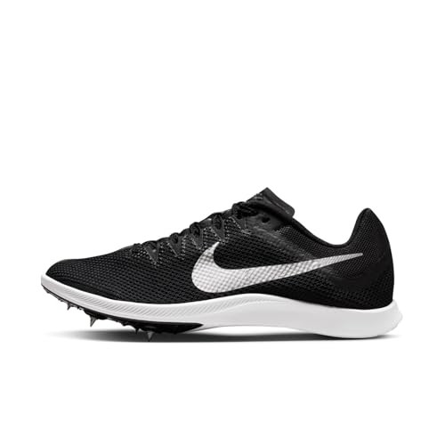 NIKE Herren Zoom Rival Distance Sneaker, Black/METALLIC Silver-DK Smoke Grey, 45 EU von Nike