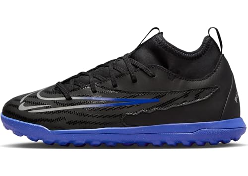 NIKE JR Phantom GX Club DF TF Sneaker, Black/Chrome-Hyper ROYAL, 32 EU von Nike