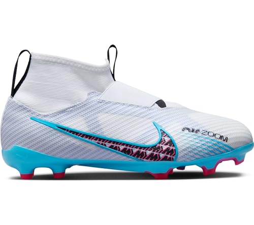 Nike Jr Zoom Superfly 9 Pro Fg Sneaker, Weißer Baltischblau Roce Pink Blast Indigo Dunst, 33 EU Nike Jr Zoom Superfly 9 Pro Fg Sneaker, Weißer Baltischblau Roce Pink Blast Indigo Dunst, 33 EU von Nike