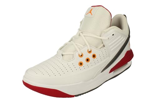 Nike Air Jordan Max Aura 5 Herren Basketball Trainers DZ4353 Sneakers Schuhe (UK 9 US 10 EU 44, White Vivid orange 160) von Nike