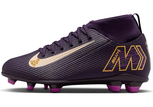 NIKE Jr. Mercurial Superfly 10 Club Kylian Mbappé Sportschuhe, Grand Purple/Pale Ivory, 36.5 EU von NIKE