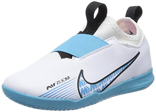 NIKE Jungen Unisex Kinder Zoom Vapor 15 Academy Ic Fussballschuh, White/Baltic Blue-Pink Blast, 27 EU NIKE Jungen Unisex Kinder Zoom Vapor 15 Academy Ic Fussballschuh, White/Baltic Blue-Pink Blast, 27 EU von Nike
