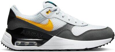 NIKE Kinder Freizeitschuhe AIR MAX SYSTM (GS) WHITE/LASER ORANGE-IRON GREY - Gr. - 38.5 von Nike