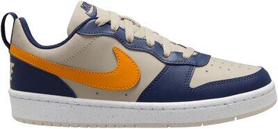 NIKE Kinder Freizeitschuhe COURT BOROUGH LOW RECRAFT (GS) LT OREWOOD BRN/ORANGE PEEL-MIDNIGHT - Gr. - 38.5 von Nike